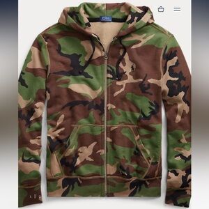 Camo Cotton-Blend Hoodie